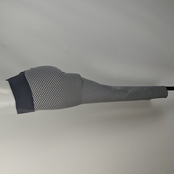 Women's Tights Size Large Grey White Scrunch Bum Full Length Gym Athleticwear - Picture 3 of 7